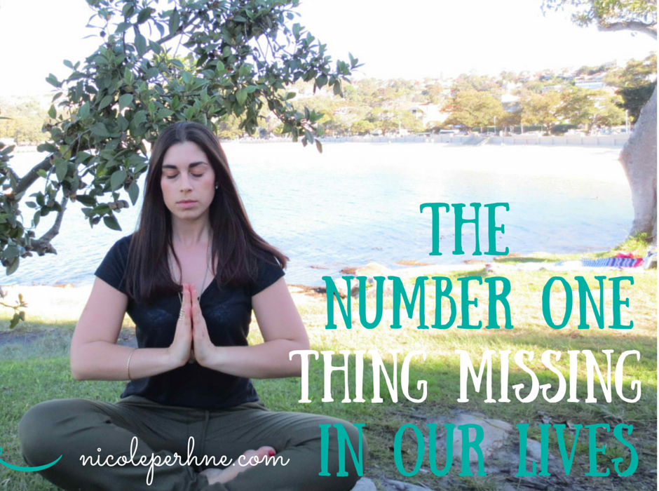 (VLOG): THE NUMBER ONE THING MISSING IN OUR LIVES